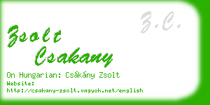 zsolt csakany business card